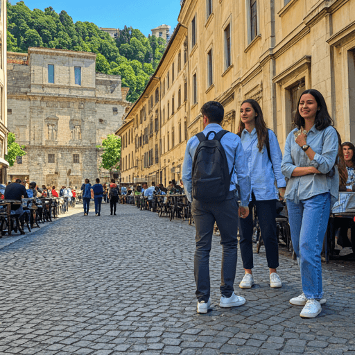 在意大利学习的学生